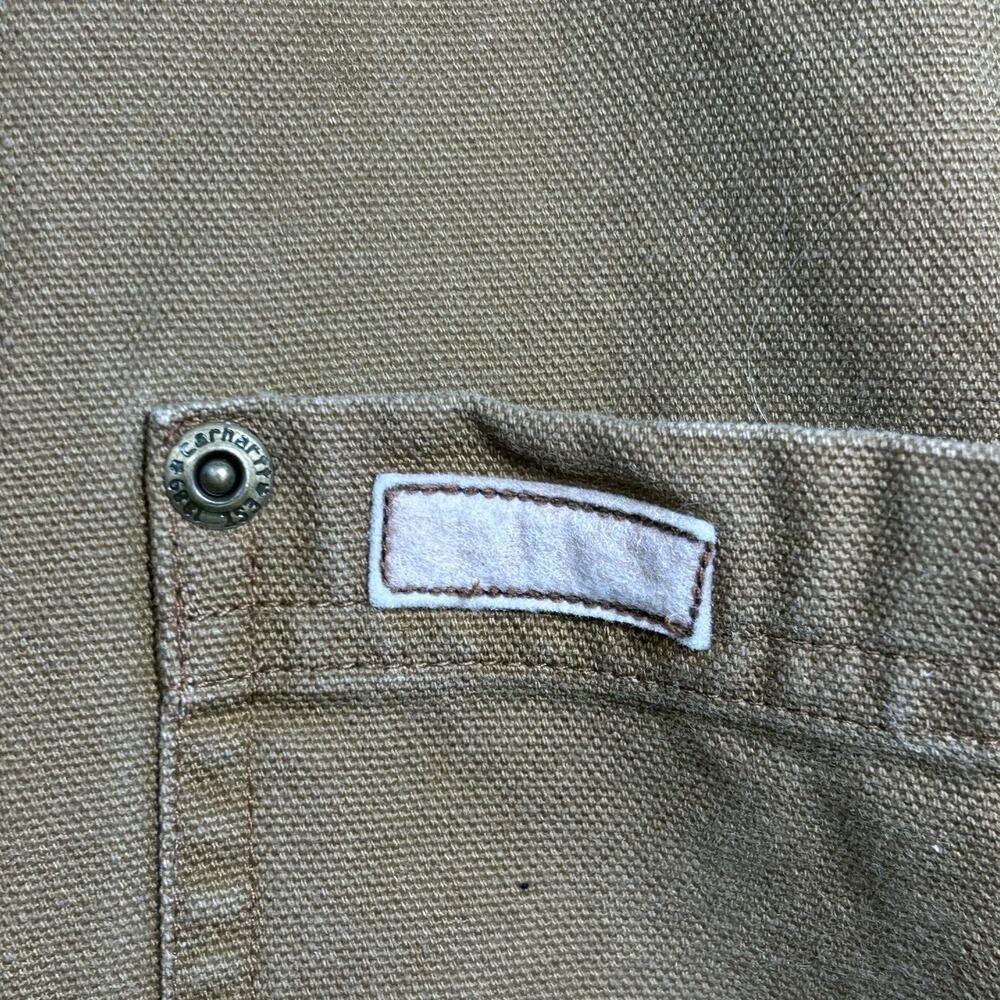 Carhartt Mens L S96 BRN Vintage Flannel Lined Cotton Chore Shacket RARE - Picture 7 of 10